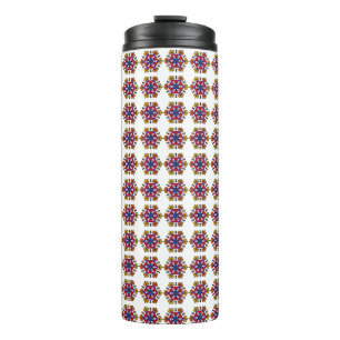 Halloween Pompoen Mandala Thermosbeker