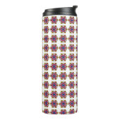 Halloween Pompoen Mandala Thermosbeker (Gedraaid links)
