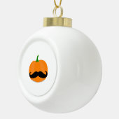 Halloween pompoen met baard keramische bal ornament (Rechts)