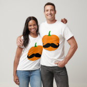 halloween pompoen met baard t-shirt (Unisex)