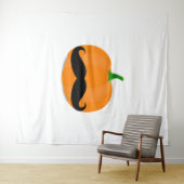 Halloween pompoen met baard wandkleed (In Situ (horizontaal))