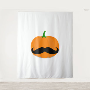 Halloween pompoen met baard wandkleed