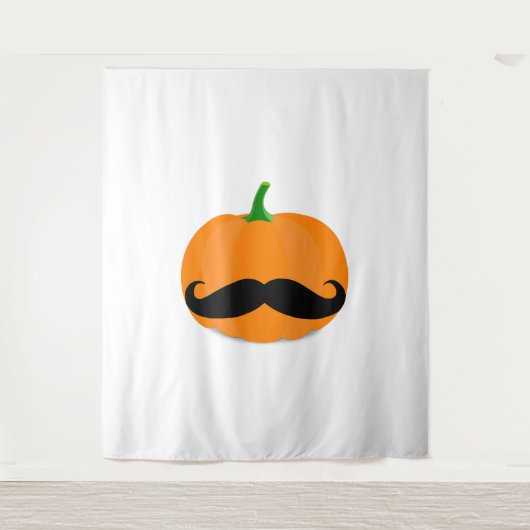 Halloween pompoen met baard wandkleed (Voorkant)