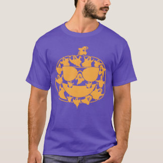 Halloween pompoen met geesten I Halloween pompoen T-shirt