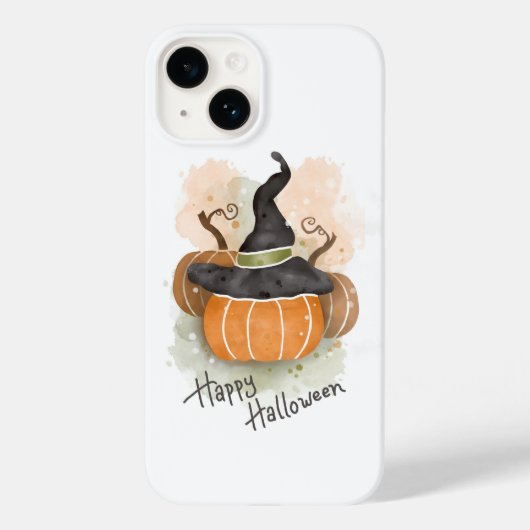 Halloween pompoen met heks Pet Case-Mate iPhone Case (Achterkant)