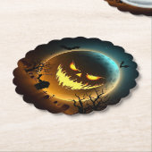 Halloween/pompoen/moon/herfst Kartonnen Onderzetters (Gekanteld)