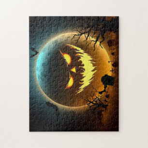 Halloween/pompoen/moon/herfst Legpuzzel