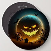 Halloween/pompoen/moon/herfst Ronde Button 6,0 Cm (Voorkant /achterkant)