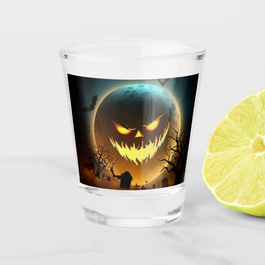 Halloween/pompoen/moon/herfst Shot Glas (Voorkant)
