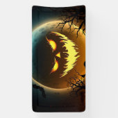 Halloween/pompoen/moon/herfst Spandoek (Verticaal)