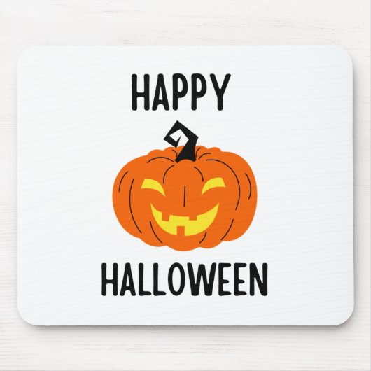 Halloween Pompoen Muismat (Voorkant)