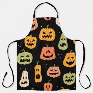 Halloween pompoen naadloos patroon. Hand getekill Schort