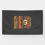 Halloween Pompoen Nooit Te Vroeg Kasteel Grafisch_ Spandoek (Horizontaal)