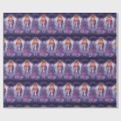 Halloween Pompoen Notenkraker Cadeaupapier (Vlak)