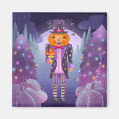 Halloween Pompoen Notenkraker Magneet (Voorkant)