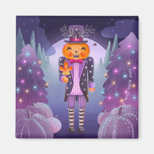 Halloween Pompoen Notenkraker Magneet