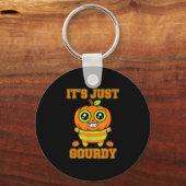 Halloween pompoen ontwerp cute jack o'lantern sleutelhanger (Voorkant)