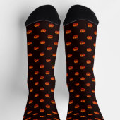 Halloween Pompoen Ontwerp Sokken (Top)