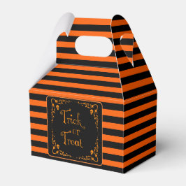 Halloween Pompoen Oranje en Zwart Snoep of Bedankdoosjes