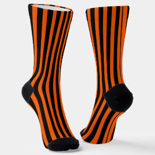 Halloween Pompoen Oranje en Zwart Sokken
