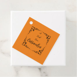 Halloween Pompoen Oranje Gepersonaliseerd Bedankjes Labels