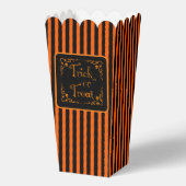 Halloween pompoen Oranje Trick or treat Bedankdoosjes (Voorkant)