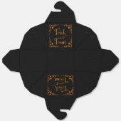 Halloween pompoen Oranje Trick or treat Bedankdoosjes (Ongevouwen)