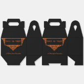 Halloween pompoen Oranje Trick or treat Bedankdoosjes (Ongevouwen)