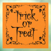 Halloween pompoen Oranje Trick or treat Raamsticker (Vel 3)