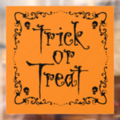Halloween pompoen Oranje Trick or treat Raamsticker (Vel 2)