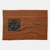 Halloween pompoen Oranje Trick or treat Theedoek (Horizontaal)