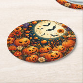 Halloween Pompoen Papier Onderzetter (Gebogen)