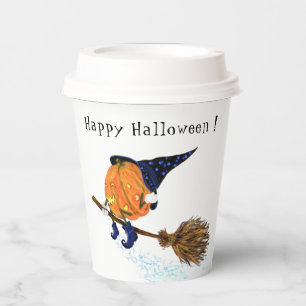 Halloween Pompoen Papieren Bekers