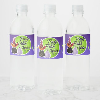 Halloween Pompoen Patch Feest Waterfles Label Etiket