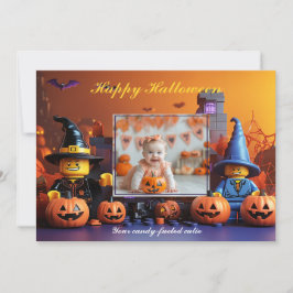 Halloween pompoen Patch Trick-or-Behandelaars Kaart