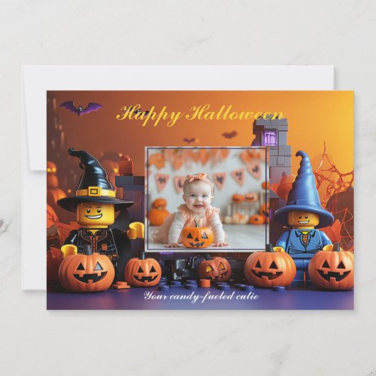 Halloween pompoen Patch Trick-or-Behandelaars Kaart (Voorkant)