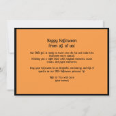 Halloween pompoen Patch Trick-or-Behandelaars Kaart (Achterkant)