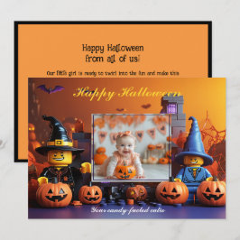 Halloween pompoen Patch Trick-or-Behandelaars Kaart