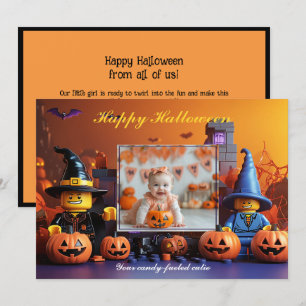 Halloween pompoen Patch Trick-or-Behandelaars Kaart