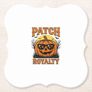 Halloween Pompoen Patch Vintage Jack O Lantern T-S Kartonnen Onderzetters
