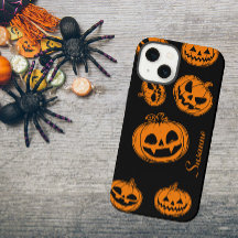 Halloween Pompoen Patroon Hoesje 15