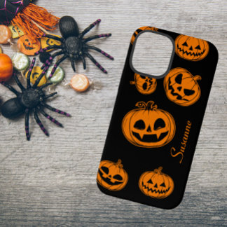Halloween Pompoen Patroon Hoesje iPhone 12 Mini Hoesje