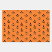 Halloween Pompoen Patroon Sinaasappel Wrapping Pap Inpakpapier Vel (Voorkant 3)