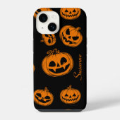 Halloween Pompoen Patroon Telefoon 14 Hoesje iPhone Hoesje (Achterkant)