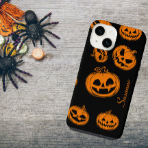 Halloween Pompoen Patroon Telefoon 14 Hoesje
