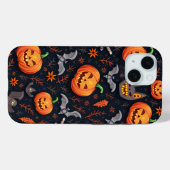 Halloween Pompoen Patroon Telefoon Case (Achterkant (horizontaal))