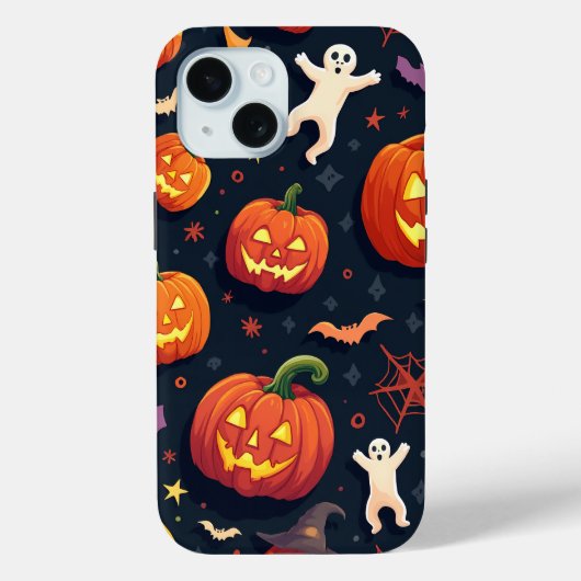 Halloween Pompoen Patroon Telefoon Case (Achterkant)