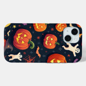 Halloween Pompoen Patroon Telefoon Case (Achterkant (horizontaal))