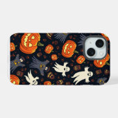 Halloween Pompoen Patroon Telefoon Case iPhone 15 Case (Achterkant horizontaal)