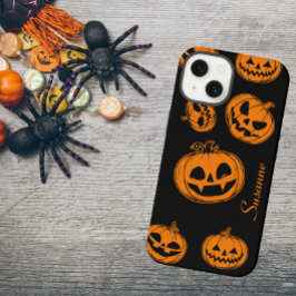 Halloween Pompoen Patroon Telefoon Case iPhone 13 Hoesje